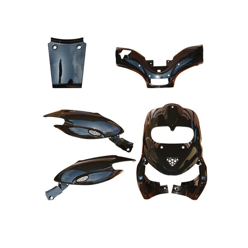 Kit carene stampate ad iniezione Nere per GILERA STALKER 50 1997-2011