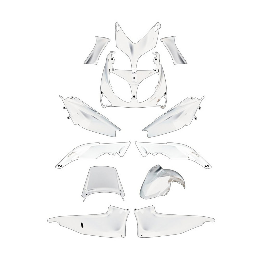 Kit carene stampate ad iniezione Bianche per YAMAHA T-MAX 500 2001-2007