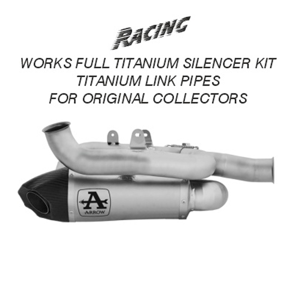 Terminali racing Arrow Works Titanio per DUCATI PANIGALE V4 /S 2025
