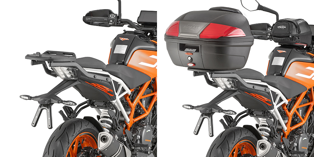 Attacco posteriore specifico per bauletto MONOLOCK per KTM 390 DUKE 2017-2023