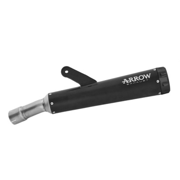 Terminale omologato Arrow Rebel Nichrom Dark fondello acciaio nero per BMW R 12 NINE-T 2024-2026