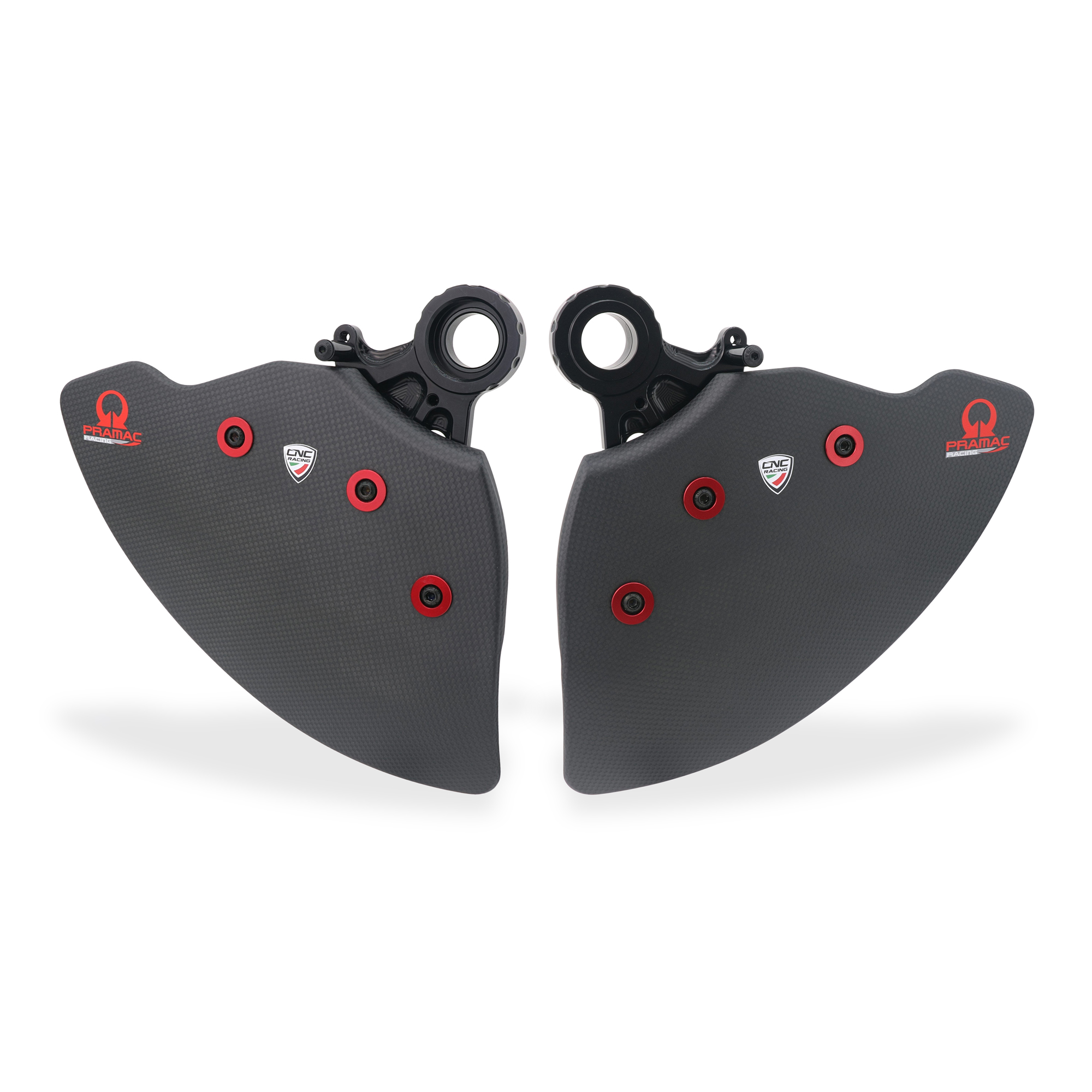 GP DUCTS EVO carbonio lucido - Sistema Raffreddamento Impianto Frenante Pramac Racing CNC Racing per DUCATI STREETFIGHTER V4 /S 2020-2024