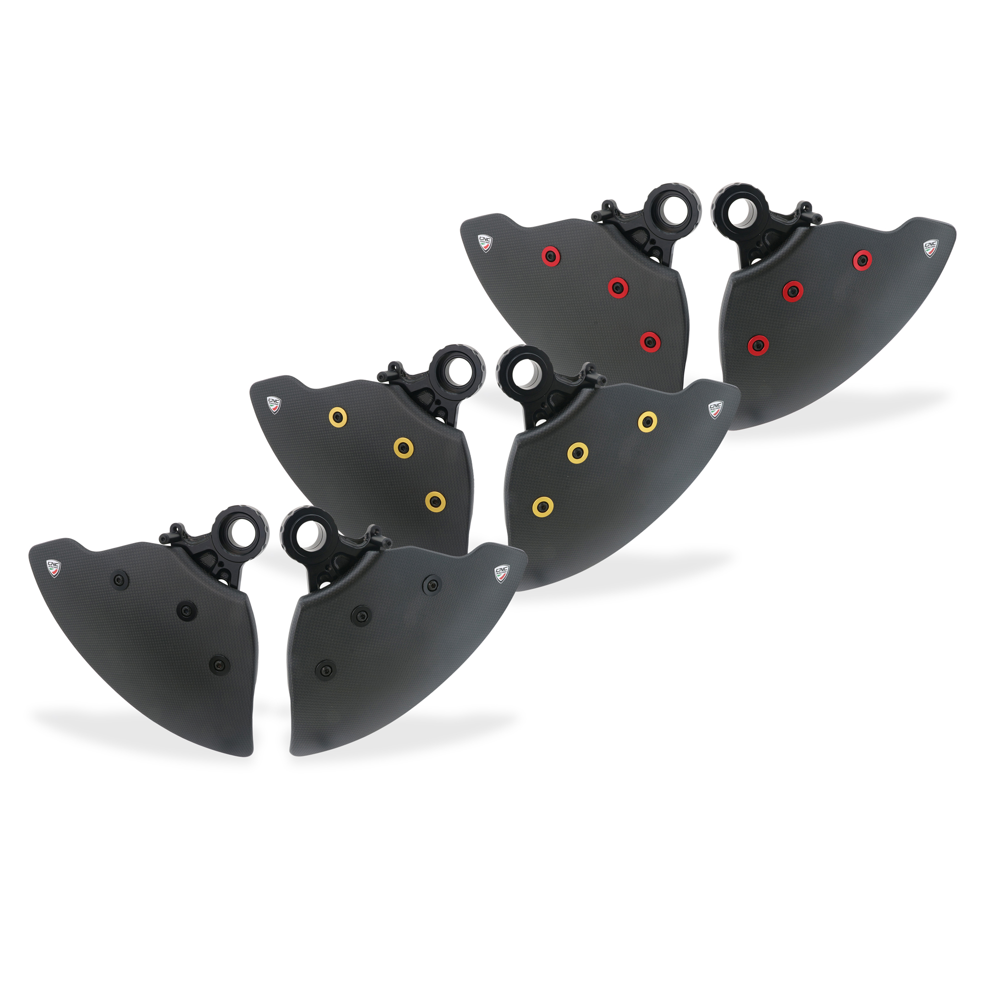 GP DUCTS EVO carbonio lucido - Sistema Raffreddamento Impianto Frenante CNC Racing per DUCATI STREETFIGHTER V4 /S 2020-2024