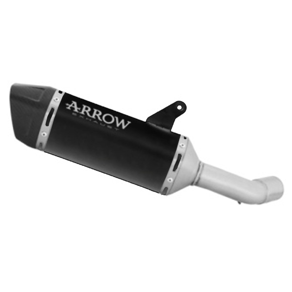Terminale omologato Arrow Icon Alluminio Dark per YAMAHA YZF R3 2025-2026