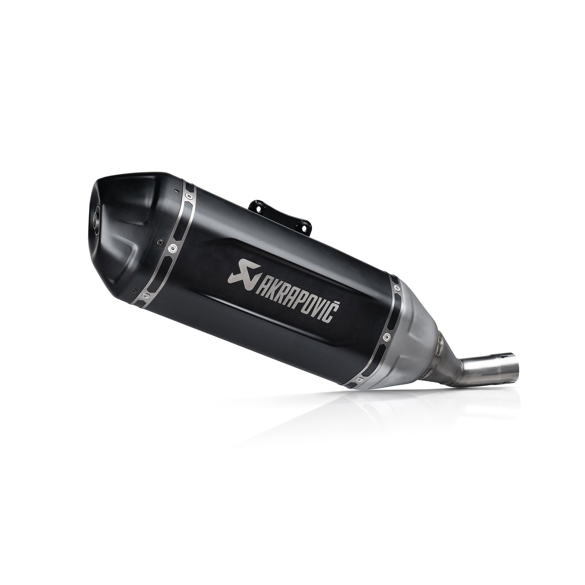 Silenziatore omologato Acciaio nero con fondello in carbonio linea scooter Akrapovic per VESPA PRIMAVERA 125 2024-2026