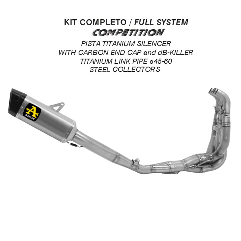 Kit completo Arrow Competition terminale Pista Titanio per KAWASAKI ZX 6 R 636 2024-2026