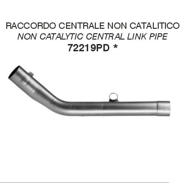 Curva centrale decatalizzatrice Arrow in Acciaio per KOVE 450 RALLY 2025-2026