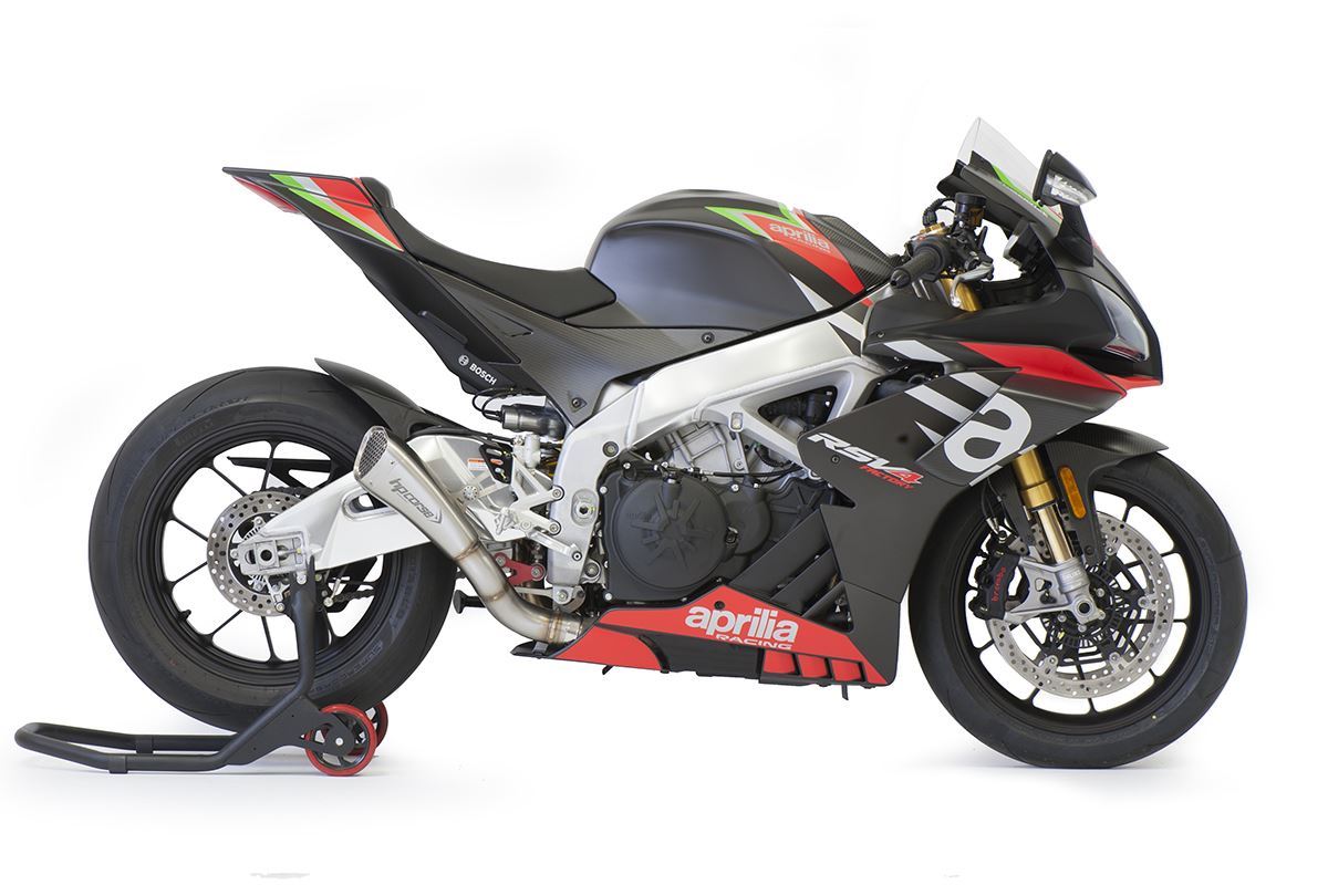 Silenziatore Racing HP Corse Hydroform Short R Satin per APRILIA RSV4 2017-2020
