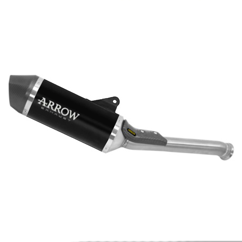 Terminale omologato Arrow Race Tech Alluminio Dark fondello carbonio per KTM 890 SMT 2025-2026