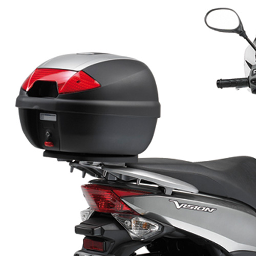 Attacco posteriore specifico per bauletto MONOLOCK per HONDA VISION 50 2011-2020