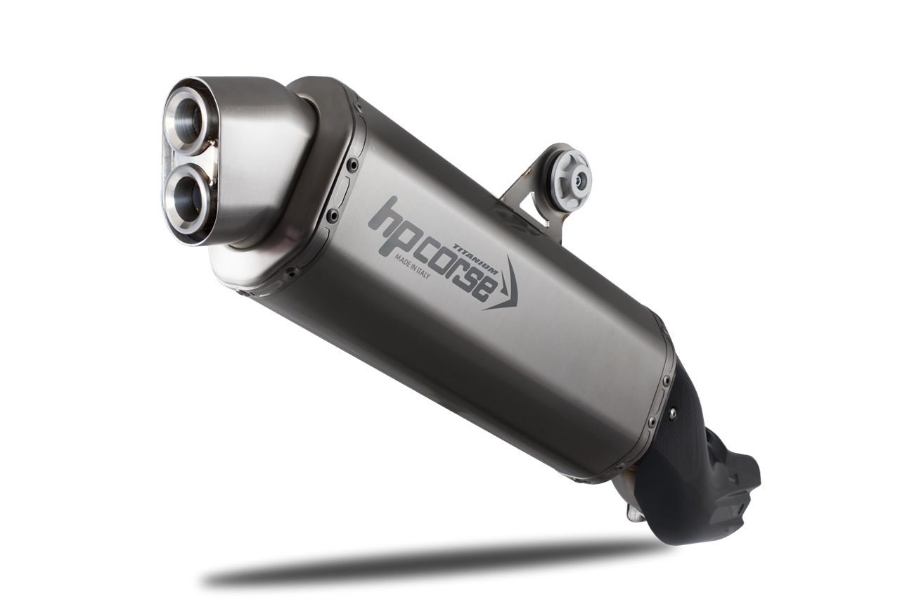 Silenziatore omologato HP Corse 4-TRACK R Titanium per BMW R 1200 GS 2013-2018