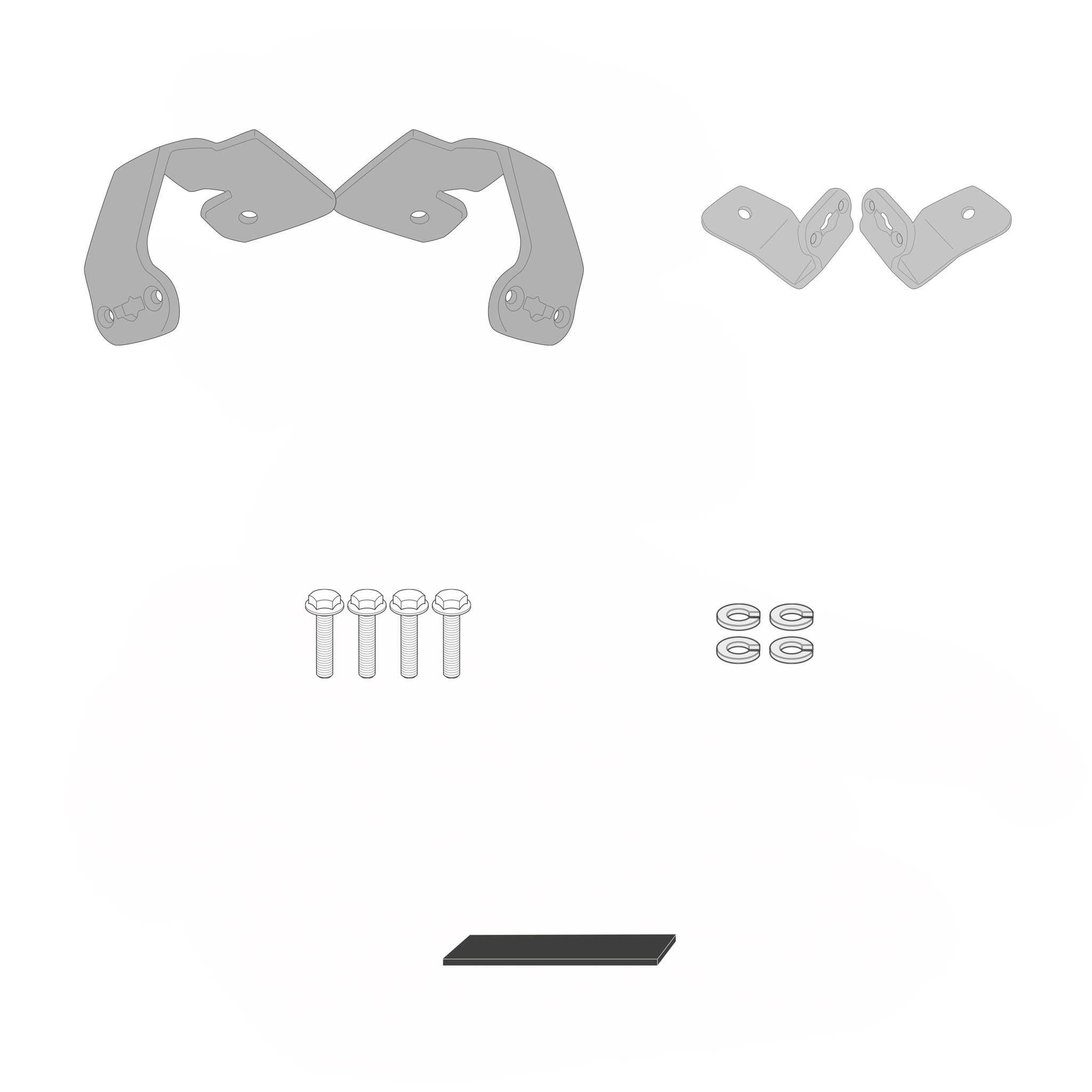 Kit specifico per montare il KLO1192MK, KLO1192CAM o KLX1192 per HONDA NC 750 X 2021-2024