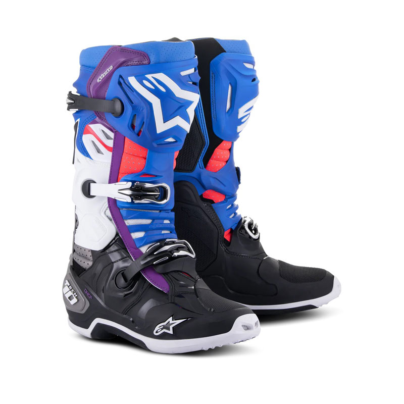 Stivali Alpinestars Tech 10 Supervented Blu Viola 