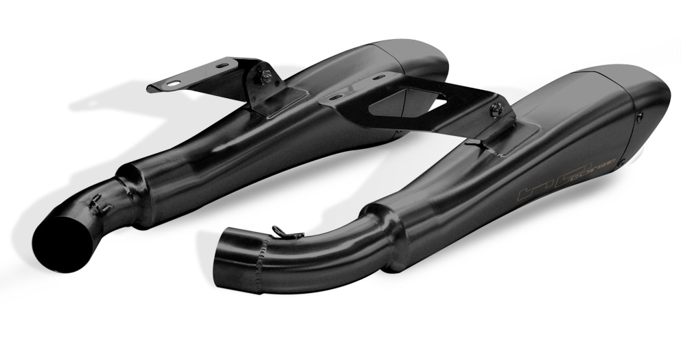 Coppia silenziatori omologati HP Corse Hydroform Black per DUCATI MONSTER 796 2010-2014