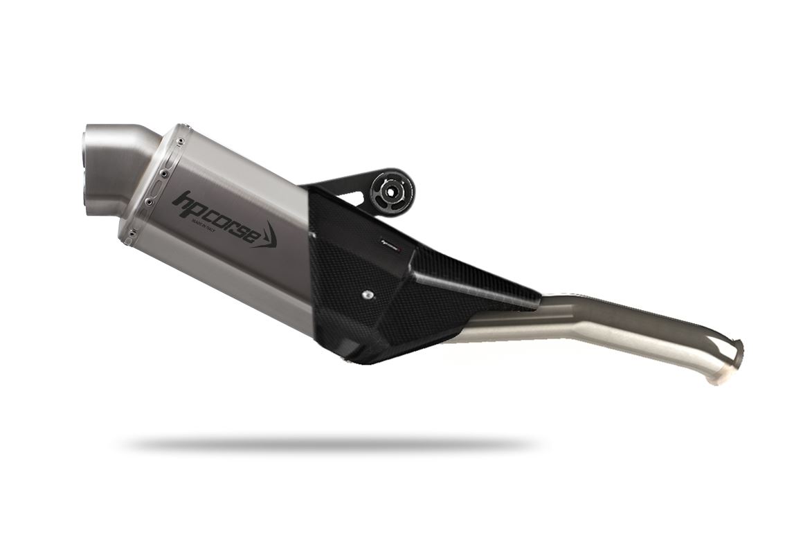 Silenziatore omologato HP Corse 4-TRACK R Short Satin per KTM 790 ADVENTURE R RALLY 2019-2024