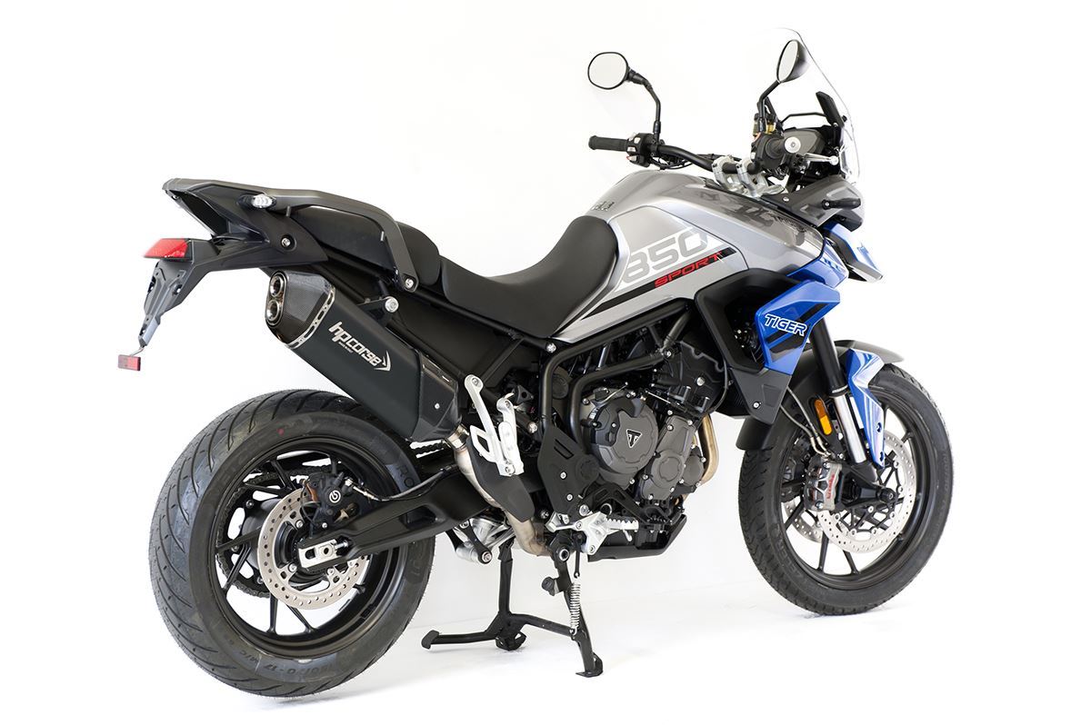 Silenziatore omologato HP Corse SPS Carbon 350 Black per TRIUMPH TIGER 900 2020-2024