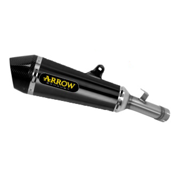 Terminale omologato Arrow X-Kone Nichrom Dark fondello carbonio per SUZUKI GSX-S 1000 GX 2025-2026