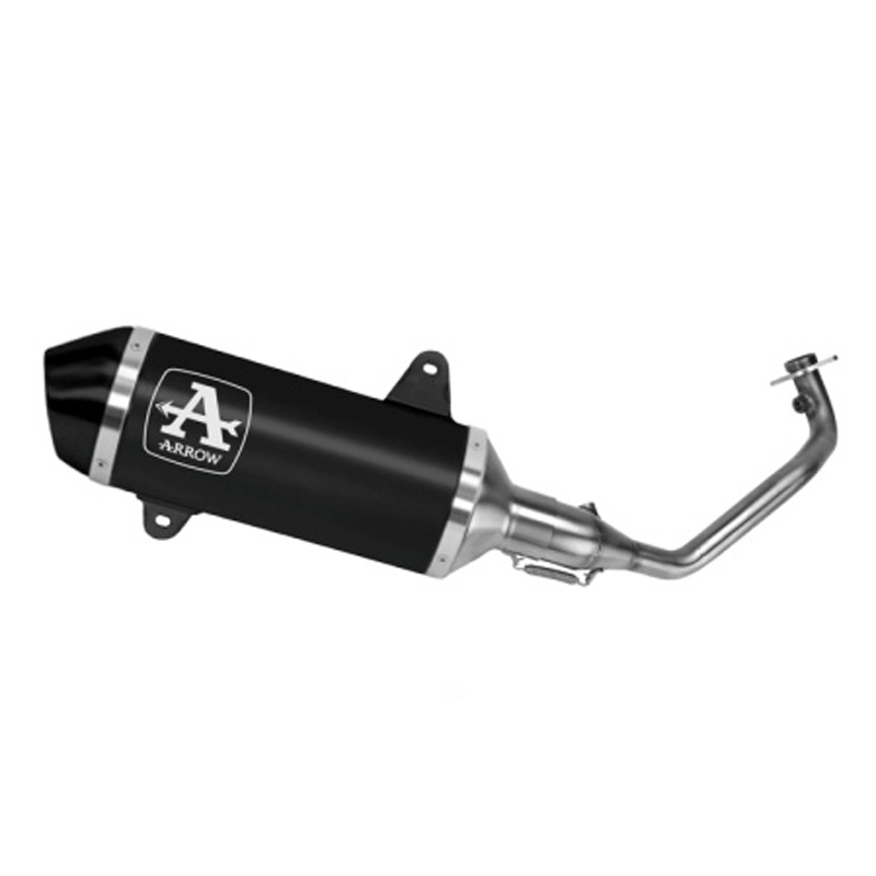 Scarico completo Arrow con terminale Urban racing Alluminio Dark fondello acciaio per APRILIA SR 125 GT 2025-2026