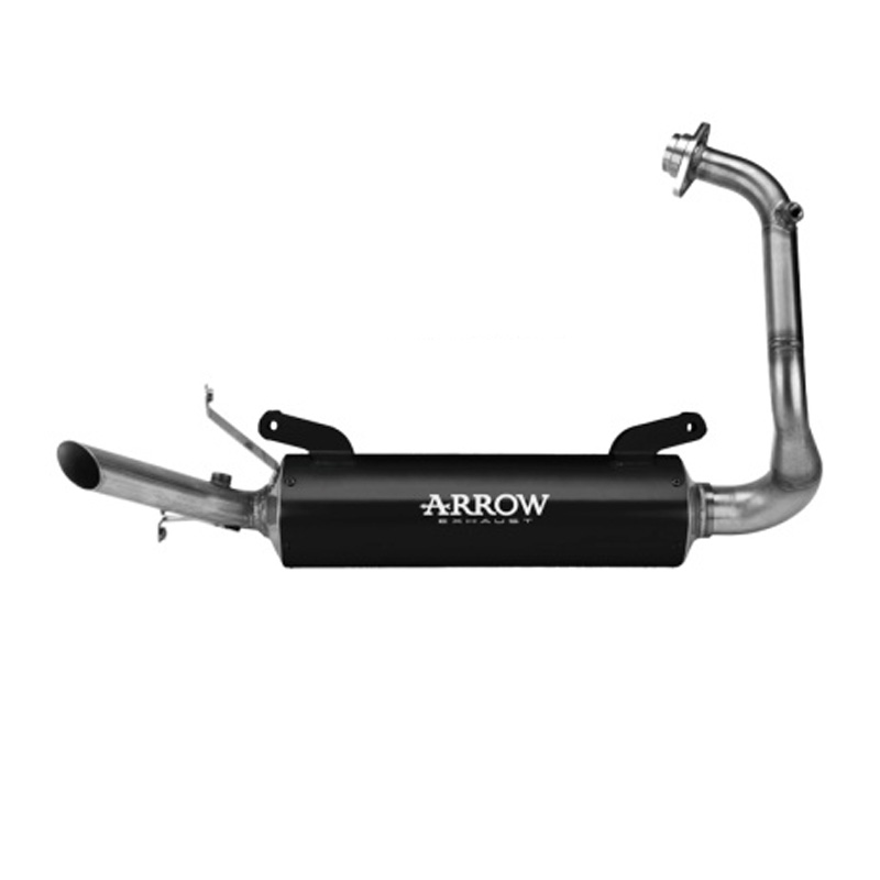 Scarico completo Arrow con terminale Thunder racing Alluminio Dark fondello acciaio per APRILIA RS 125 2025-2026