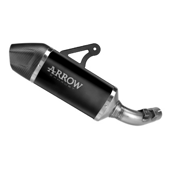 Terminale omologato Arrow Indy-Race Alluminio Dark fondello carbonio per BMW F 450 GS 2026