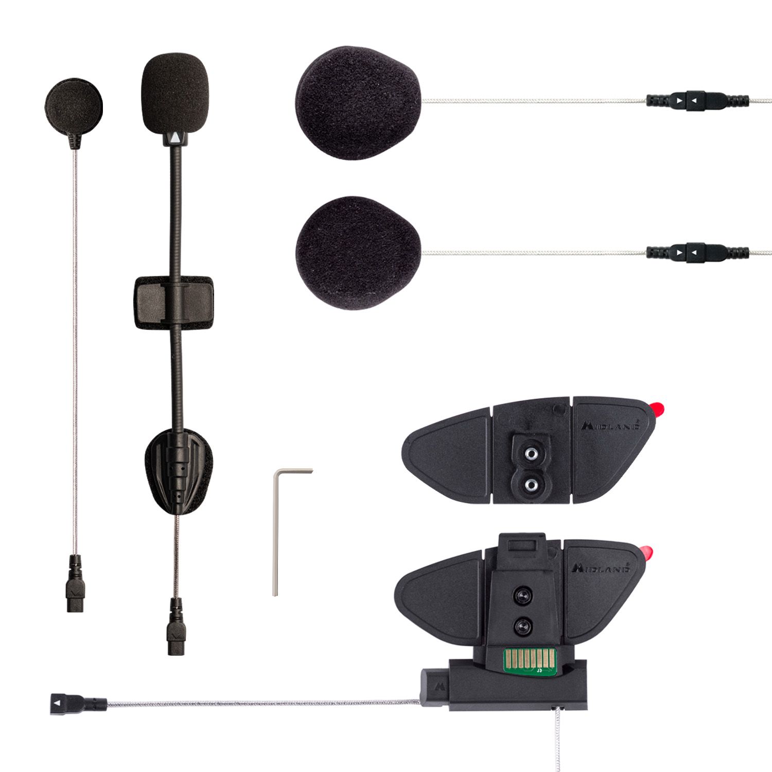 Kit Completo Midland per il Tuo Secondo Casco per BT pro, BT pro S e BT Mesh