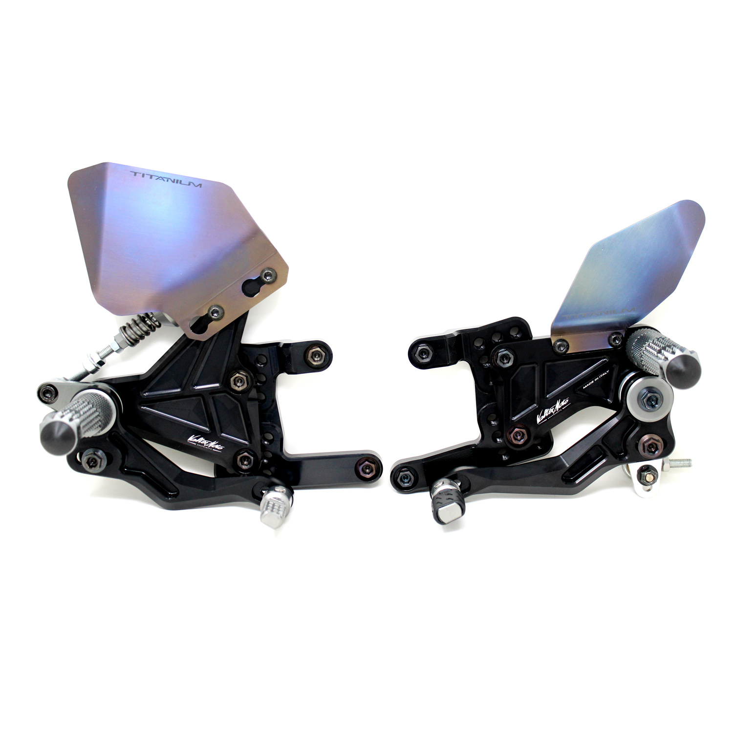Gruppo pedane 4.5 Valtermoto cambio rovesciato con pompa per DUCATI PANIGALE V4 /S 2025-2026